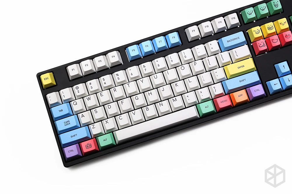 Вишневый профиль краситель Sub Keycap набор PBT пластиковый мелок Мел для механической клавиатуры Белый Синий Оранжевый gh60 xd64 xd84 xd96 87 104