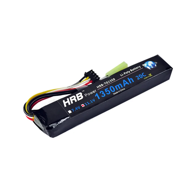 Hrb RC AKKU 11.1 В 1350 мАч 25C Max 50C lipo Батарея для Вертолет Microsoft Airsoft модели пушки |