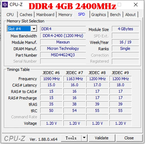 Maxsun ram ddr4 4 Гб памяти 2400 МГц 1,2 в 288pin алюминиевый сплав теплоотвод пожизненная гарантия одна память оперативная память ddr 4 Настольный dimm