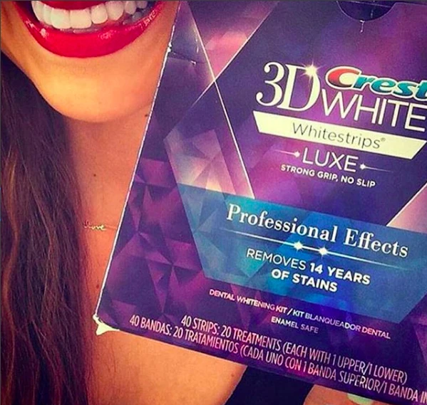 Efeito de Luxe Originais de Higiene Crest 3d White Whitestrips Dentes Profissional 1 Caixa 20 Bolsas Oral Dentes Branqueamento Tiras 5 de Higiene Oral Dentes Branqueamento tiras