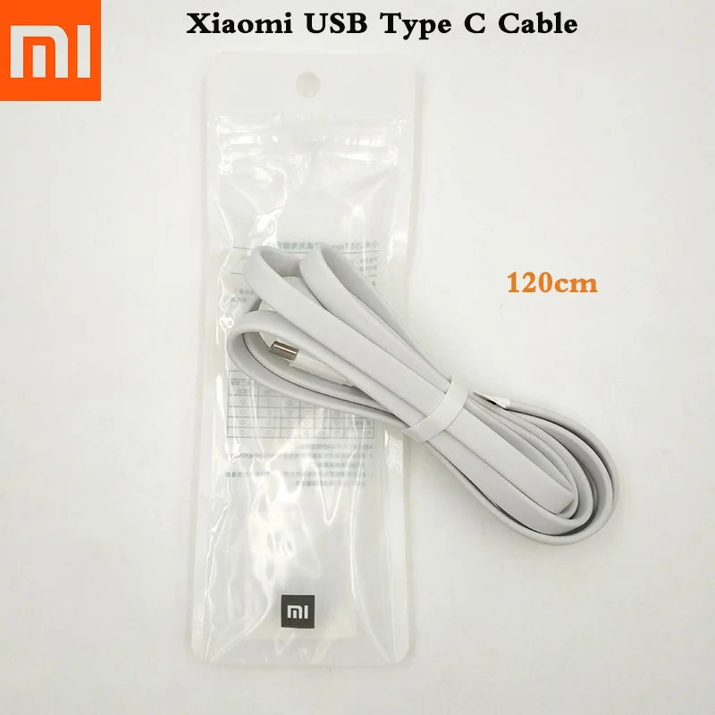 

100% Original 120CM Xiao Mi USB Type C Data Cable For Xiaomi 8 9 SE 5 5S 7 7 Plus Mix 2 2S 3 4 Max 2 3 4 Note 2 Redmi Note 7 pro