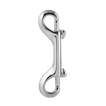 

316 Stainless Steel 115mm Double End Bolt Snap Hook Marine Grade Double Ended Snaps Diving Clips Key Ring & Pet Chains