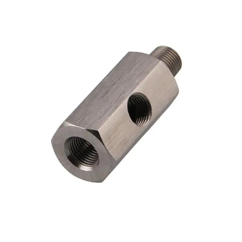 

1/8'' BSPT Oil Pressure Sensor Tee to NPT Adapter Turbo Supply Feed Line Gauge EP-CGQ197 Universal Car Accessories
