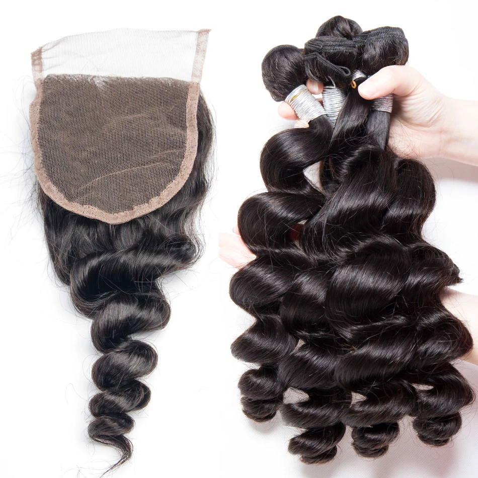 loose deep wave bundles with closure