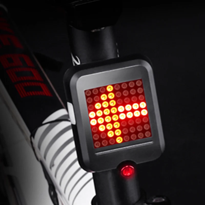 

Bicycle Light Automatic Direction Indicator Taillight USB Charging MTB Bike Safety Warning Novelty Light Y30