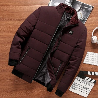 Брендовые мужские куртки и пальто 5XL Лоскутная Дизайнерская куртка s Мужская Верхняя одежда зимняя модная мужская одежда Дизайнерская куртка - Цвет: Deep red