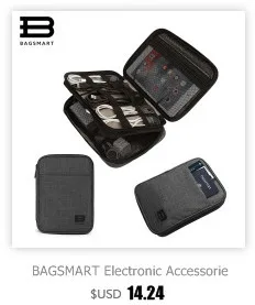 Bagsmart, дорожные электронные аксессуары, сумки, кабель для передачи данных, провод для наушников, линия питания, органайзер, сумка, чехол для флэш-диска, цифровая сумка