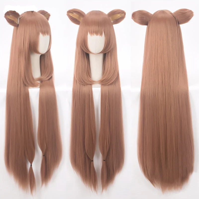 

Tate no Yuusha no Nariagari Raphtalia Cosplay Wigs 100cm Long Heat Resistant Synthetic Hair Perucas Cosplay Wig + Wig Cap