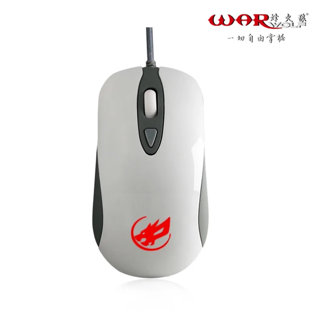 

Warwolf Professional 2400 DPI 4 Buttons 4D USB Optical Wired Gaming Mouse Mice Computer Mouse Mice For Gamer Lovers