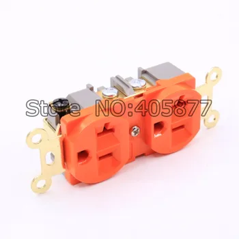 

5piecesx US AC Power Receptacle Wall Outlet Gold plated Socket distributor