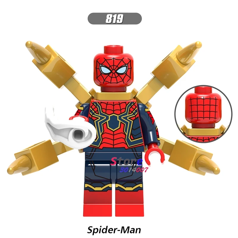Одиночная Бесконечная война Железный человек Серия машина Wong Bucky Vision строительные блоки игрушки для детей - Цвет: 819