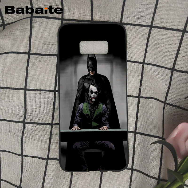 Забавный Клоун, Бэтмен, Джокер, мягкий силиконовый черный чехол для телефона для samsung Galaxy s9 s8 plus note 8 note9 s7 s6edge Cover Babaite - Цвет: A5