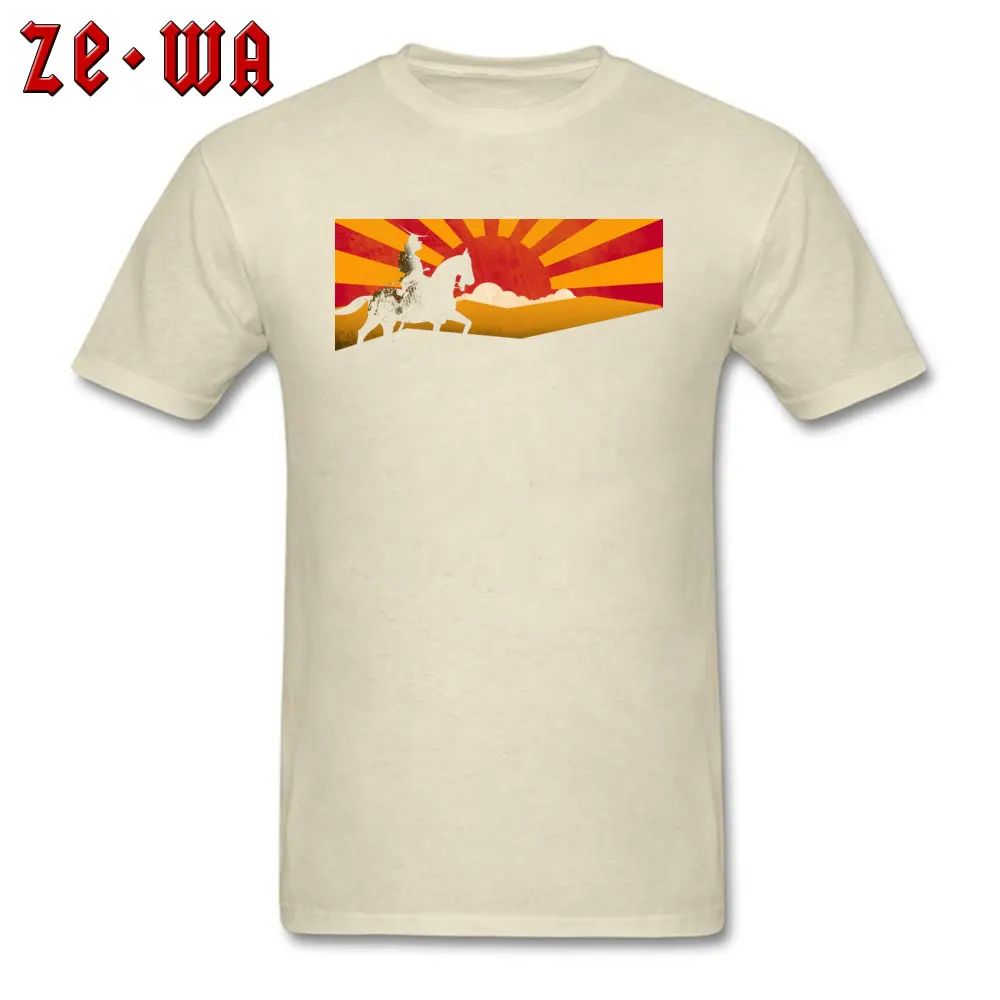 Tees Last Samurai Tee Shirts Summer/Fall Funny comfortable Short Sleeve 100% Cotton Round Neck Men Tshirts comfortable Last Samurai beige