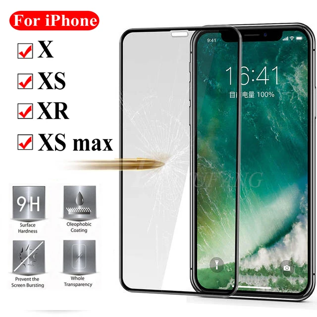 

Protective glass on for apple iPhone xsmax xr xs max tempered glas x s r sx xmax verre tremp screenprotector safety armor film