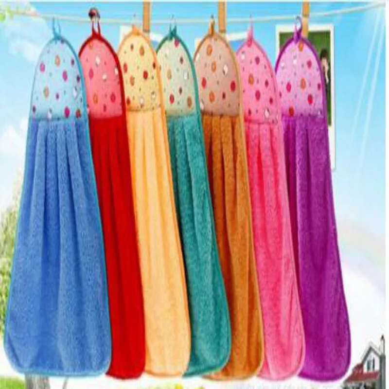 Милое платье в форме узора супер абсорбирующее Коралловое бархатное домашнее полотенце для рук ванная кухня полотенце для рук - Цвет: Randomly