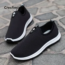 Cresfimix zapatos hombre; Мужская модная весенняя удобная мужская обувь; повседневные Черные Лоферы без шнуровки; Мужская Уличная обувь для отдыха; C5427b