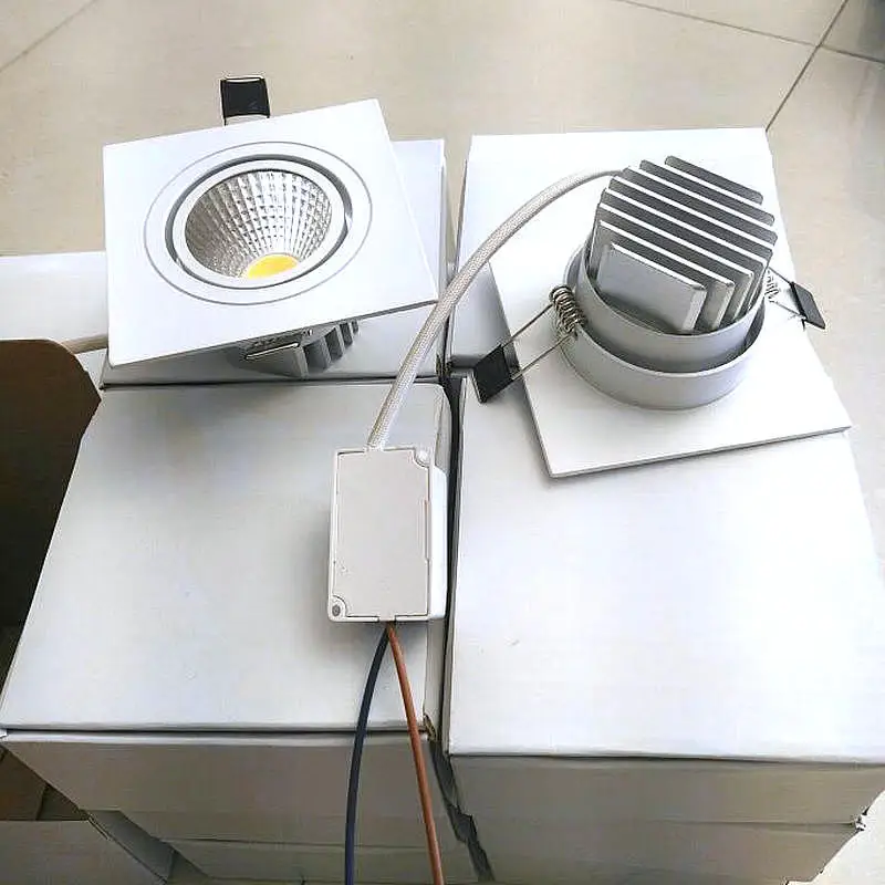 

3W 5W 7W 10W COB LED Ceiling lamp Down Light AC110V to AC240V Cool/Warm White LED Recessed Downlight Lamp KASUO