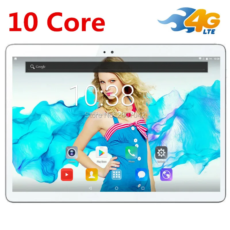 

free shipping Android 7.0 10 Tablet PC T100 Deca Core 10'' 4GB+32GB ROM 1920*1200 IPS Screen 8.0Mp Camera