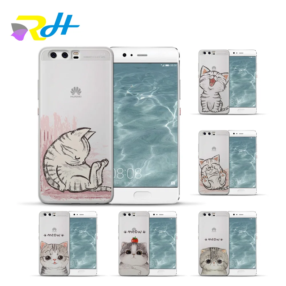 Чехол для huawei honor 6A 6X9 чехол кошка телефона Y5 II 2018 2017 Y6II Y6 Pro Y7 Coque Etui | Мобильные