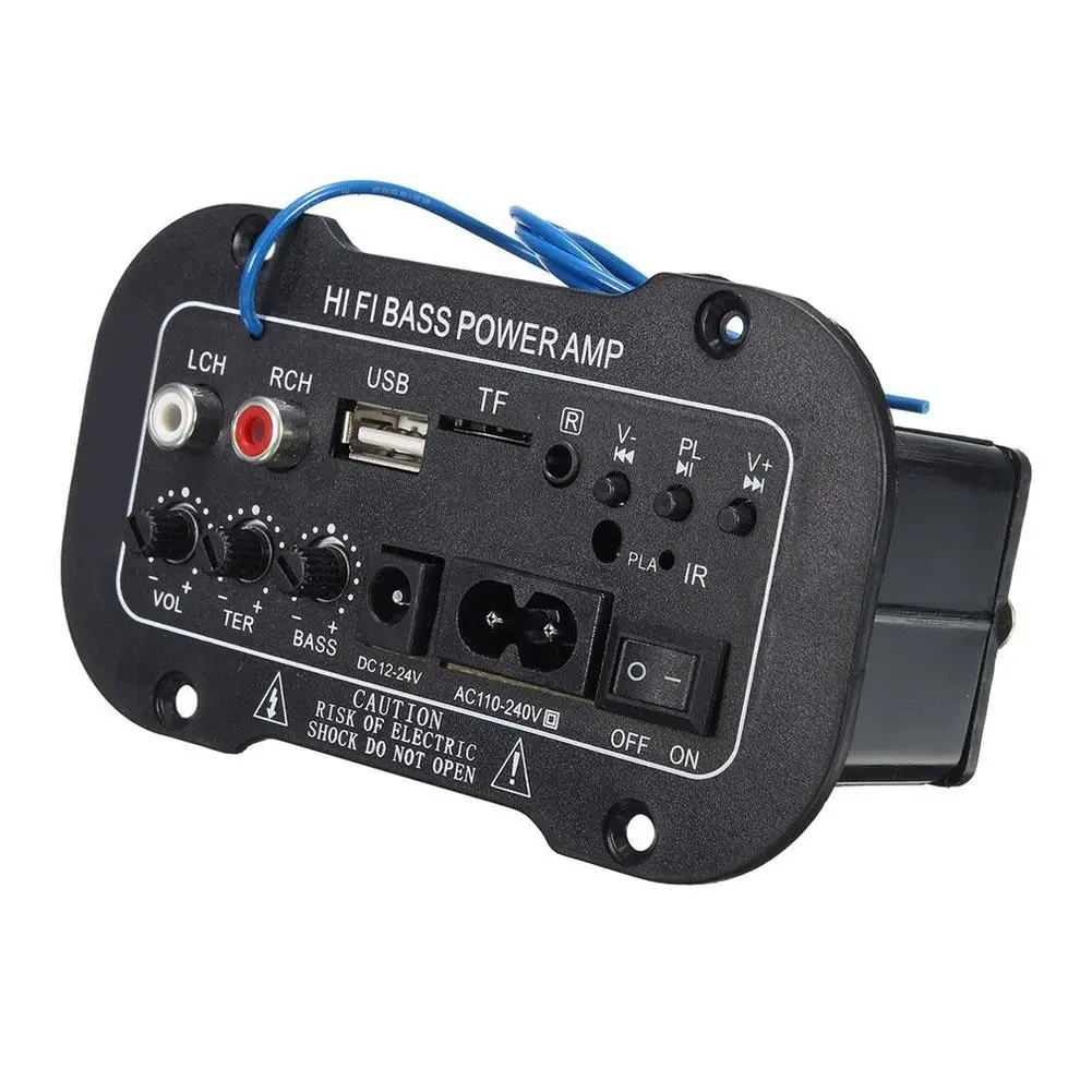 220V Car Bluetooth Amplifier Hi Fi Bass Power Amplifier Board for Auto