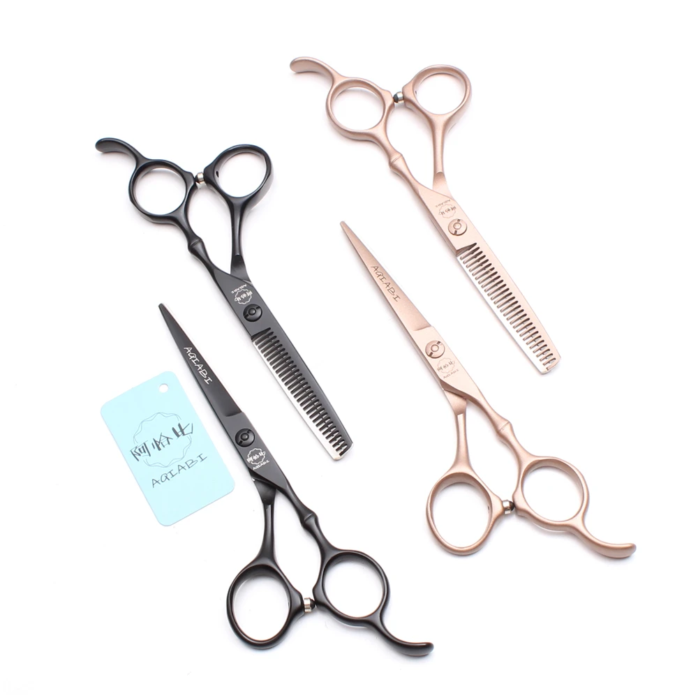 

A9030 5.5'' Japan Steel 440C Hairdressing Cutting Shears Thinning Scissors Hair Styling Tools Professional Human Hair Scissors