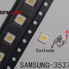 100 шт. светодиодный 3537 3535 светильник с бусинами холодный белый Высокая мощность 1 Вт 3 в лм для SAMSUNG светодиодный ЖК-Телевизор с подсветкой