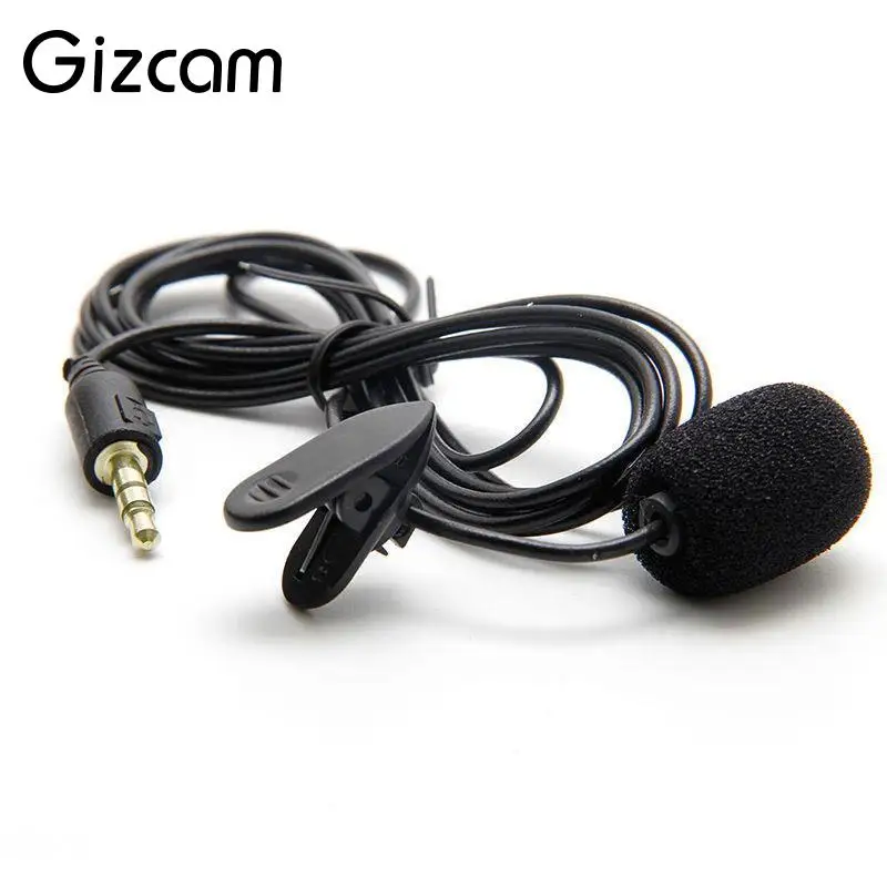 Gizcam 1 5 м 3 мм USB внешний зажим на зажиме микрофон адаптер кабель провод для Gopro Hero + 4