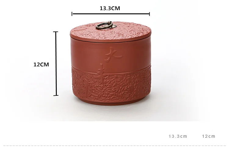 Ретро кирпично-красная керамическая коробка для хранения чая, банки для чая, Мини банки для конфет для кухни, качественная коробка для хранения специй, контейнер