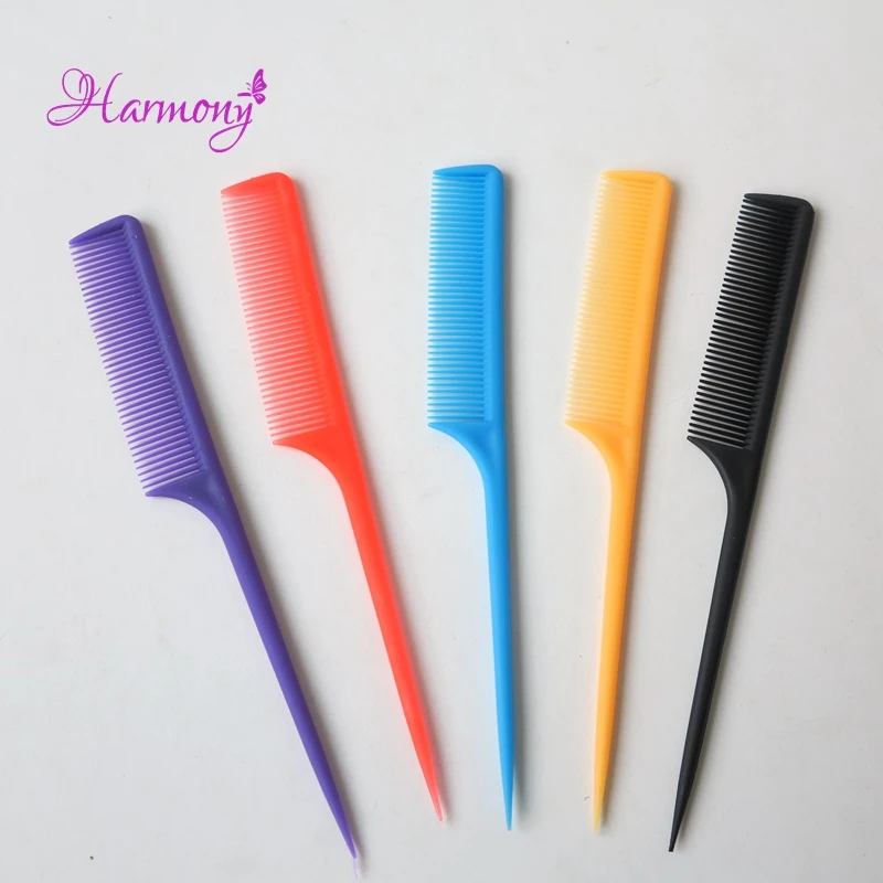 10pcs/lot Solon Tail Comb Mix Colors Barber Tail Comb Hair Styling Tail