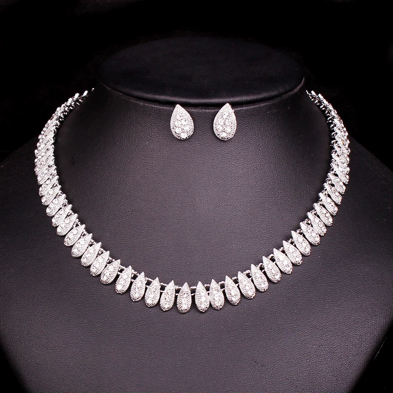 Buy Fashion Indian Rhinestone Bridal Jewelry Set