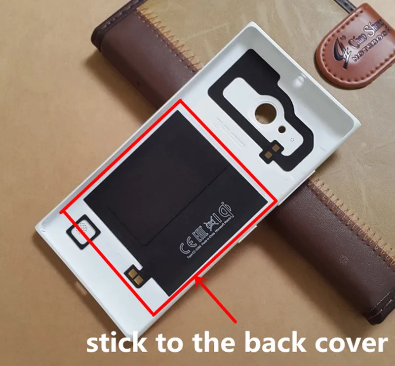 

Brand New Qi Wireless Charger Receiver Sticker for Nokia lumia 735 back cover wireless charging repair part with adhesive tape