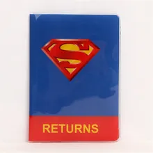 Новинка, ПВХ, для путешествий, для паспорта, чехол для карт, 14*10 см, для паспорта, защитный рукав, многофункциональная Обложка для паспорта Супермена