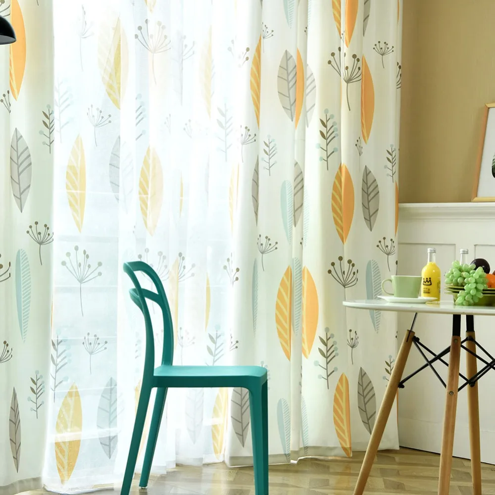 NAPEARL Several Colors Voile Window Semi blackout Curtain ...