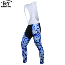 KIDITOKT зима Pro термо Велоспорт Комбинезон 3D с гелевым наполнителем велосипедный ударопрочный мотобайк, велосипед, велотренажер нагрудник брюки для мужчин