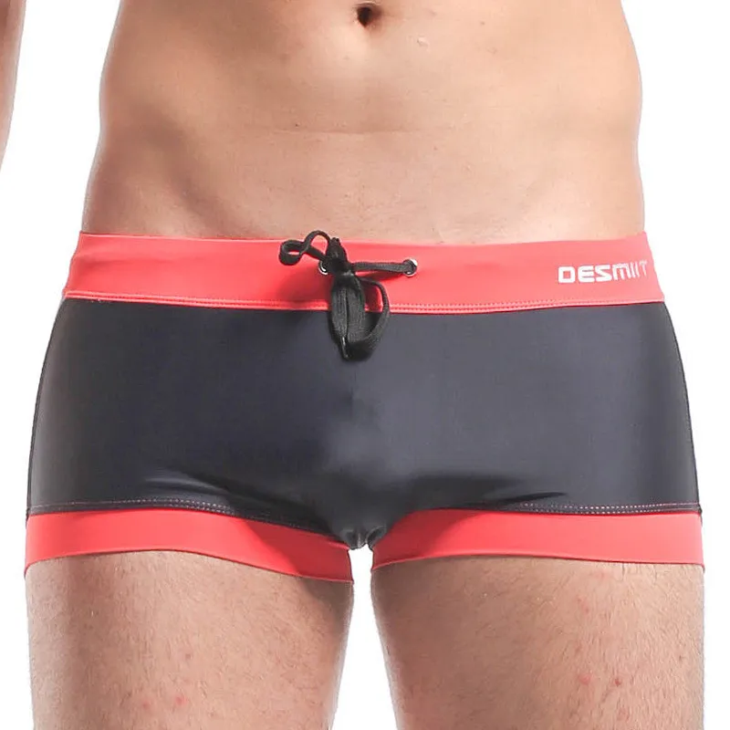 Desmiit Swimming Gay Swim Trunks Mens Spandex Swimwear Tracksuits Mens