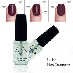 LULAA 1 шт. матовый лак для ногтей OilMagic супер прозрачные ногти Art Гель матовая поверхность лака для ногтей 6 мл для Для женщин ногтей макияж