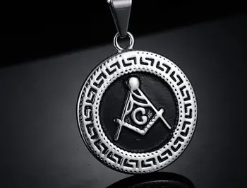 

Freemason Masonic Symbol Necklace Pendant Necklace With Chain 2 Style For Men Fashion Jewellry Wholesale 10pcs/lot