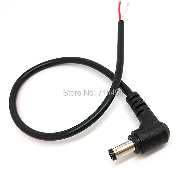 

10PCS 28cm DC 5.5 x 2.5mm Male Power Supply Plug Connector With Cord / Cable For Laptop Adapter Free shipping