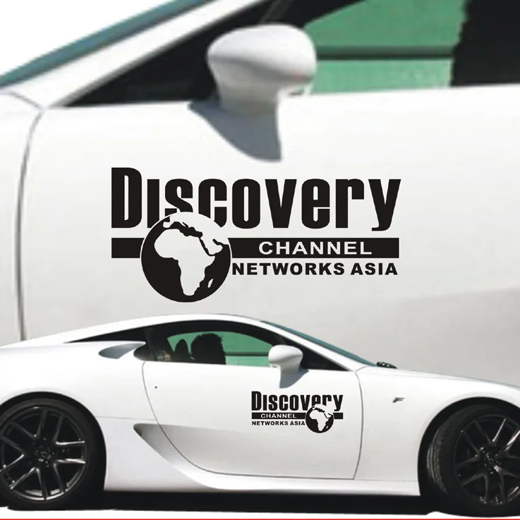 

2PCS Universal National Geographic Discovery Stickers And Decals Car-Styling Decoration For All Cars Accessories