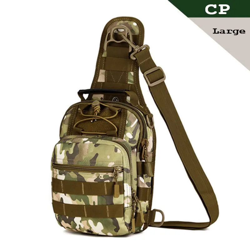 Спортивный, охотничий, рыболовный, военный кошелек, тактический, рюкзак для путешествий, MOLLE, EDC, сумка, сумка, сумки на одно плечо, нейлоновая, болотная, нагрудная сумка - Цвет: Big CP