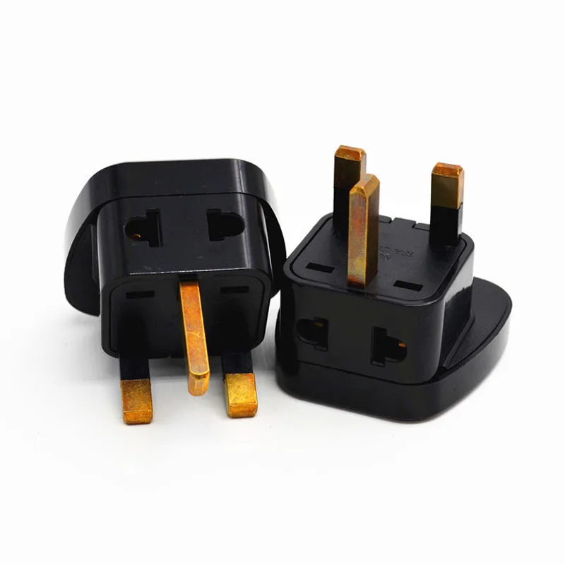 

3PCS Universal EU US AU to UK AC Power Plug Travel Converter Adapte With 2 Output 2 Hole And 3 Hole For Universal