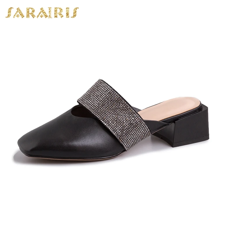 

SARAIRIS Genuine Leather Ins new hot sale Classics Mature women's Pumps Elegant Fashion women's Shoes