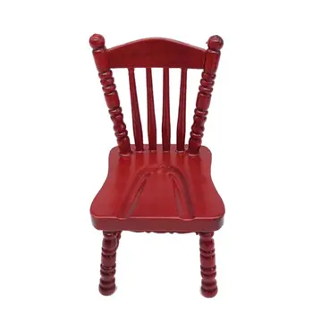 

1:12 Miniature Dollhouse Mini High Table Chair Doll House Furniture Play Toys Accessories Decoration