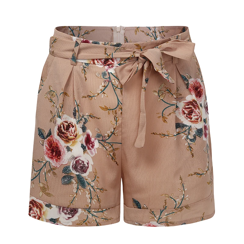 Woman High Waist Shorts 2019 Womens Floral Printed Casual Loose Short Bottom Ladies Sexy Boho Beach Shorts Summer Fashion Shorts