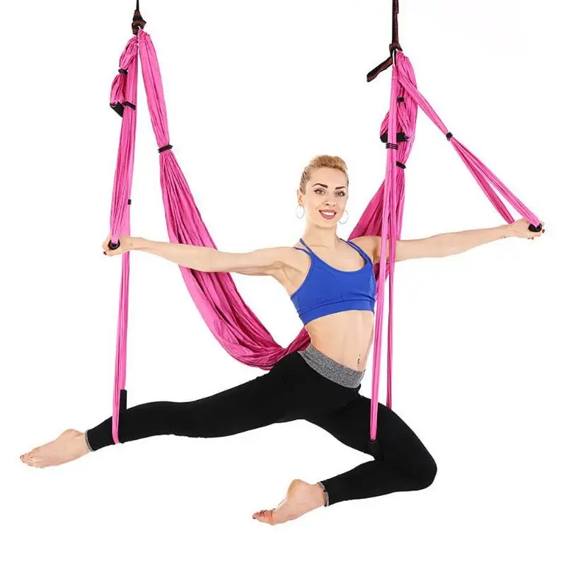 High Strength Parachute Fabric Inversion Therapy Anti-gravity Decompression Yoga Hammock Yoga Gym Hanging Swing High Strength Parachute Fabric Inversion Therapy Anti-gravity Decompression Yoga Hammock Yoga Gym Hanging Swing