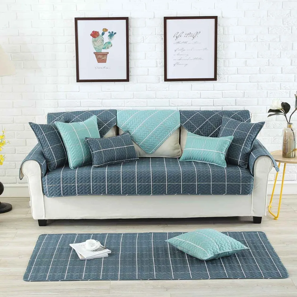 Buy High Quality Combination Plaid Sofa Covers for