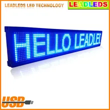 USB Programmable Scrolling Electronic Sign 30″ X 6.3″ Indoor LED Display Board Moving Message LED Display Outdoor Advertising