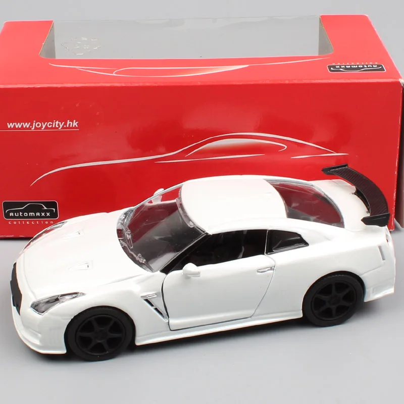 1/36 Масштаб Мини Automaxx Nissan SkyLine GTR R35 Nismo оттягивающая Модель литья под давлением спортивные гоночные автомобили транспортные средства игрушки для детей