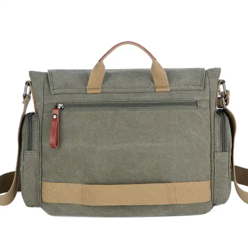 Canvas Men Messenger Bags Vintage Crossbody Shoulder Bag Man Male Satchel Casual Laptop 14 Inch Printing Travel Handbag1124