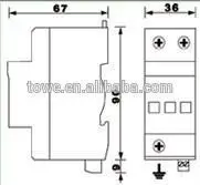 TOWE TPS B160 4P трехфазный Класс мощности B Imax 160kA 4 модуля 8/20 до кв SPDs